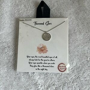 NWT Thousand Stars - Cubic Zirconia Circle Necklace